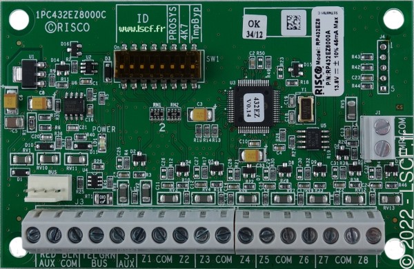 LIG-EXT8Z Risco Module d'extension 8 Zones LightSYS et Prosys Plus