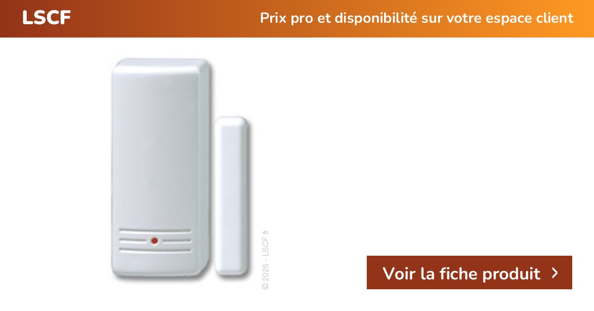 WIS-DO Risco Détecteur d'Ouverture Sans Fil | LSCF