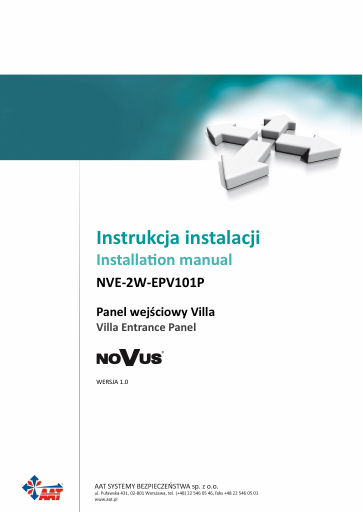 prévisualisation de IM%20-%20Villa%20Entrance%20Panel%20NVE-2W-EPV101P_0.pdf