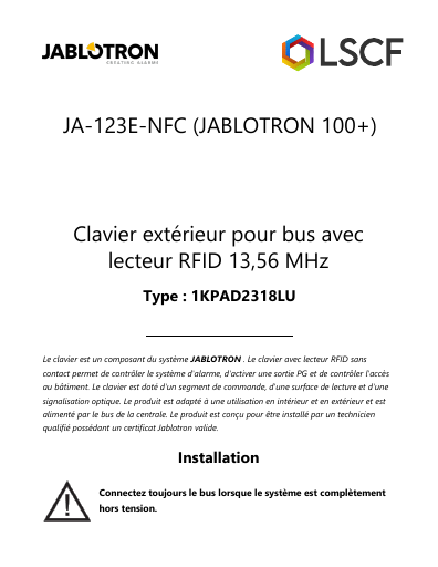 prévisualisation de JA-123E-NFC%20%28JABLOTRON%20100%2B%29.pdf