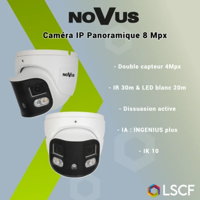 Caméra IP panoramique 8 MPx