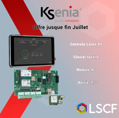 Offre spéciale Ksenia — Pack Lares 4.0 tout compris, jusqu'à fin juillet