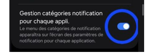 activation du paramètre